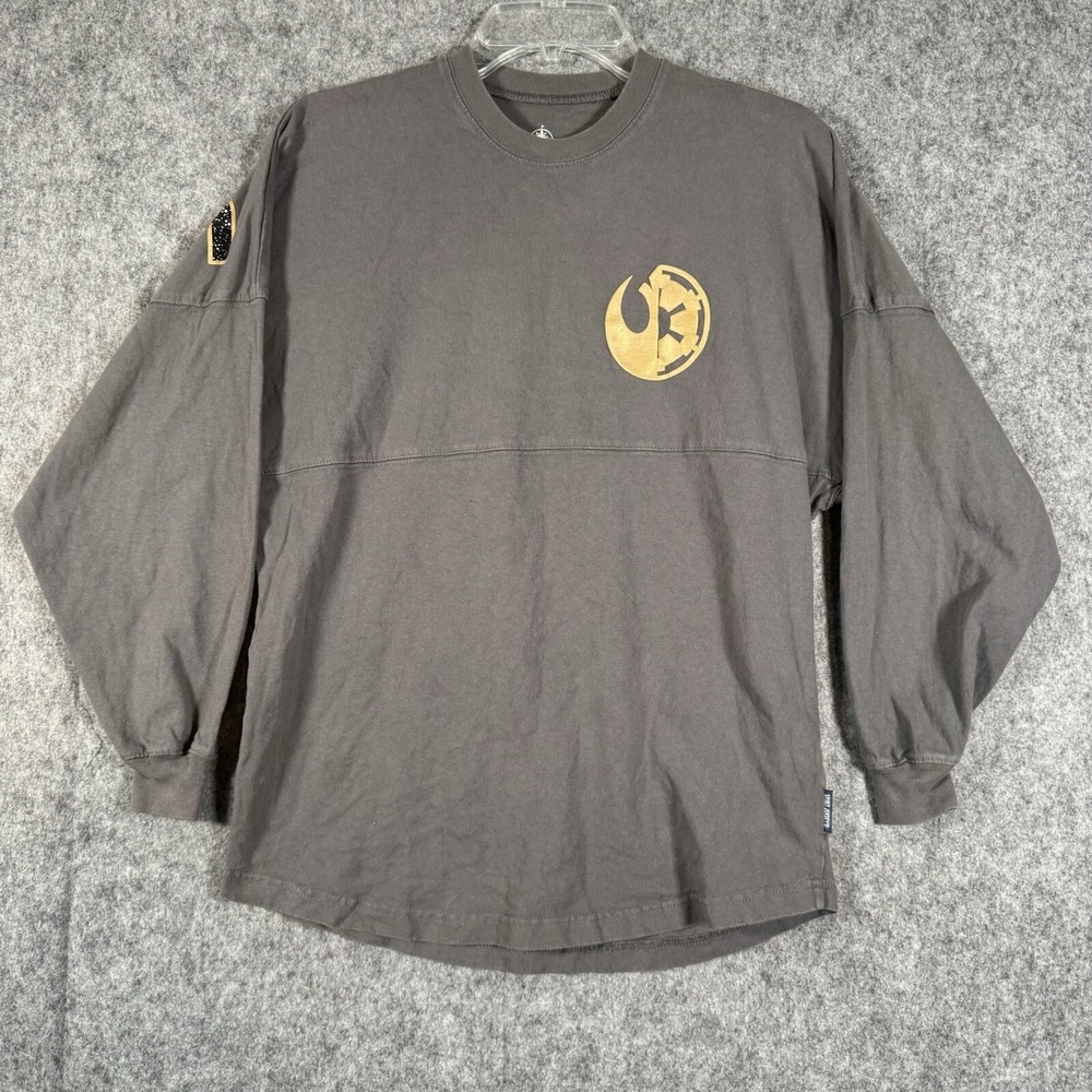 Star Wars Spirit Jersey Shirt Womens XS Disney Parks‎ Gray Puff Galaxys Edge